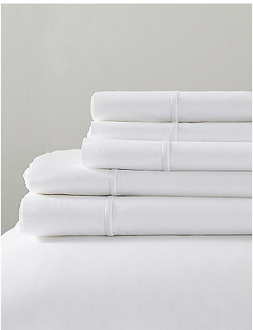 THE WHITE COMPANY: Savoy cotton super king size deep fitted sheet