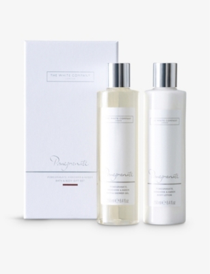 The White Company No Colour Pomegranate Bath & Body Gift Set