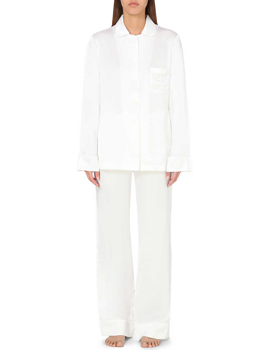 THE WHITE COMPANY - Silk-satin pyjama set | Selfridges.com