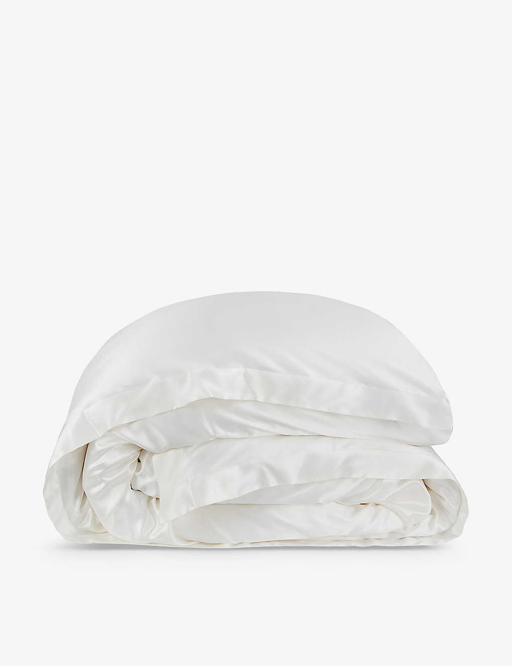 The White Company Chalk Audley Double Silk Duvet Cover
