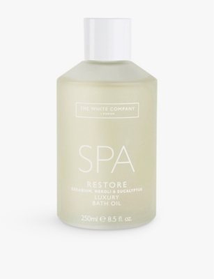 The White Company No Colour Spa Restore Luxury Bath Oil 250ml In No Colour