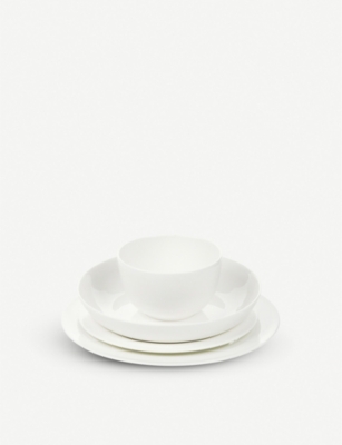 The White Company Symons Bone China Dinner Plate 28cm In White