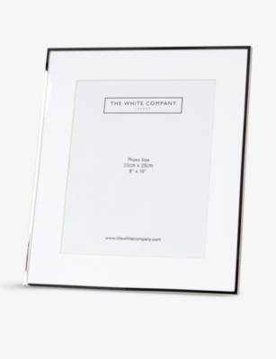 THE WHITE COMPANY: "Fine sterling-silver plated frame 8 x 10"""