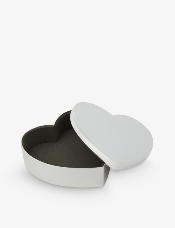 Silver plated heart box