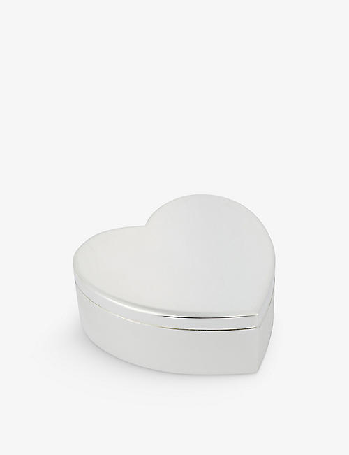 THE WHITE COMPANY: Silver plated heart box
