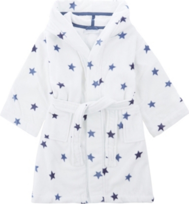 white company baby dressing gown