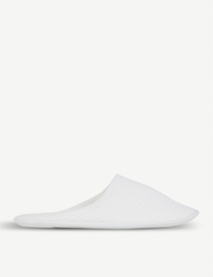 White company waffle discount slippers