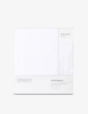 The White Company White Santorini Cotton Emperor Duvet Cover 290x235cm Emperor