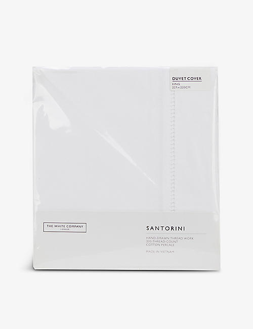 THE WHITE COMPANY: Santorini cotton king duvet cover 225cm x 220cm