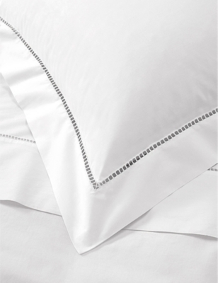 Shop The White Company White Santorini Cotton Oxford Pillowcase 50x75cm