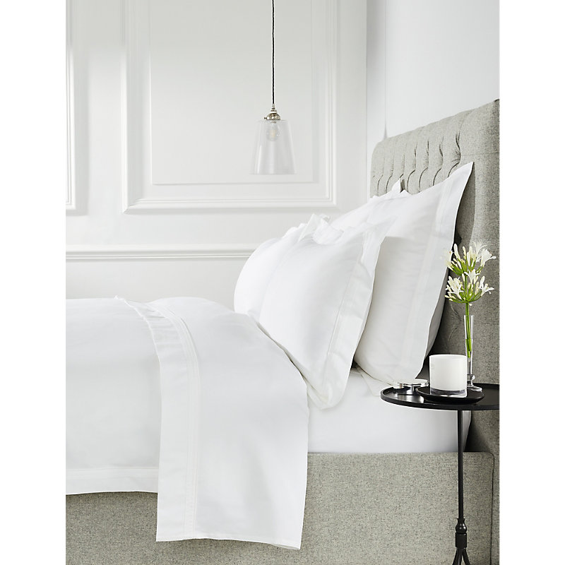 Shop The White Company White Cavendish Deep Fitted Cotton Sheet
