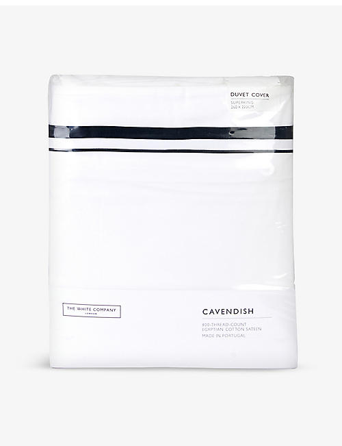 THE WHITE COMPANY: Cavendish super king Egyptian cotton duvet cover 220x260cm