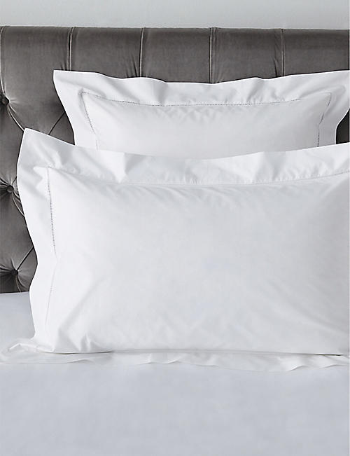 THE WHITE COMPANY: Cavendish cotton standard pillowcase 75x50cm