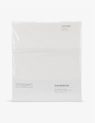 THE WHITE COMPANY: Cavendish cotton flat sheet
