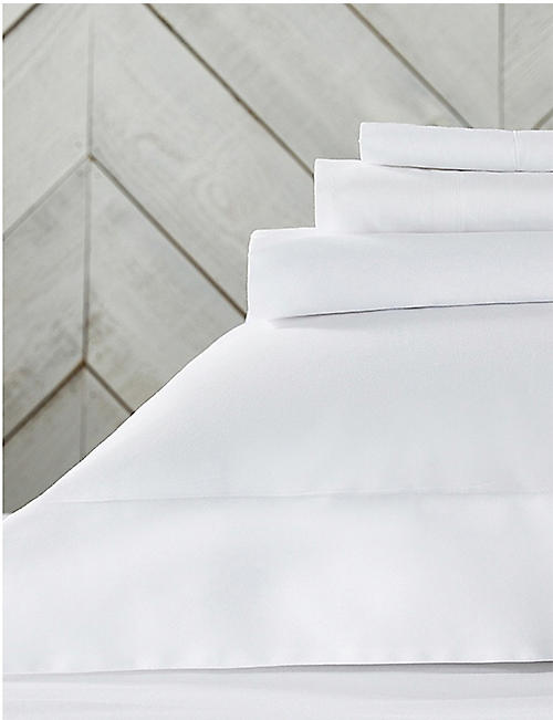 THE WHITE COMPANY: Essentials egyptian-cotton king size deep fitted sheet 150x200cm