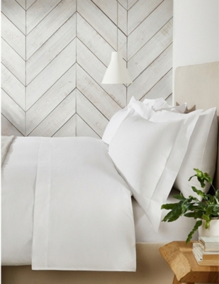 The White Company Essentials Egyptian-cotton Single Deep Fitted Sheet 90x190cm In White