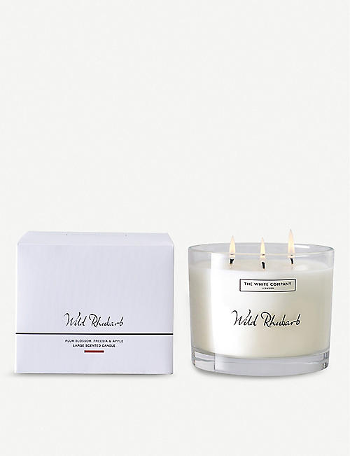 THE WHITE COMPANY: Wild Rhubarb scented candle 770g