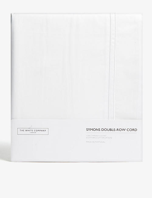 THE WHITE COMPANY: Symons double-row cord Egyptian cotton duvet cover