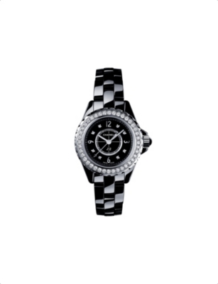 Diamond best sale chanel watch