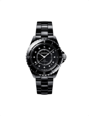 H5702 J12 automatic diamond, ceramic and steel watch