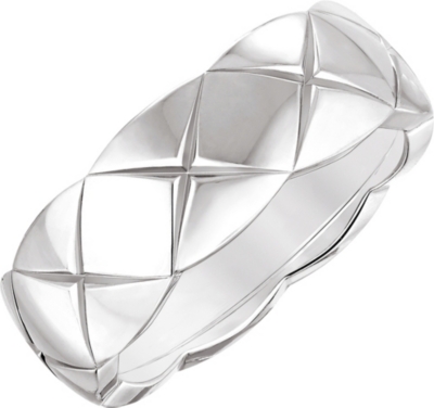Chanel Coco Crush 18k White Gold Ring Small Version Selfridges Com