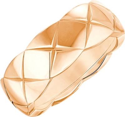 Chanel Coco Crush 18k Beige Gold Ring Small Version Selfridges Com