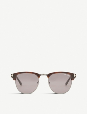 TOM FORD: Henry square half-frame sunglasses