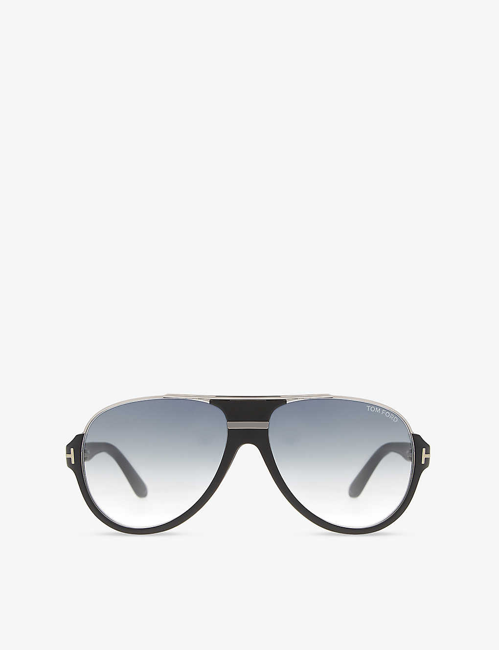 Shop Tom Ford Women's Black Matte Dimitry Aviator Sunglasses