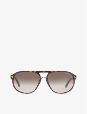 TOM FORD - Jacob tortoiseshell aviator sunglasses 