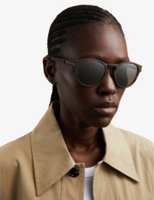 Oakley Womens Matte Brown Latch Prizm Oo9265 Round-frame Sunglasses In Matte Brown