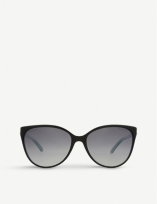 Tiffany & Co Unisex Black/blue Tf4089b Aria Concerto Cat Eye-frame Sunglasses