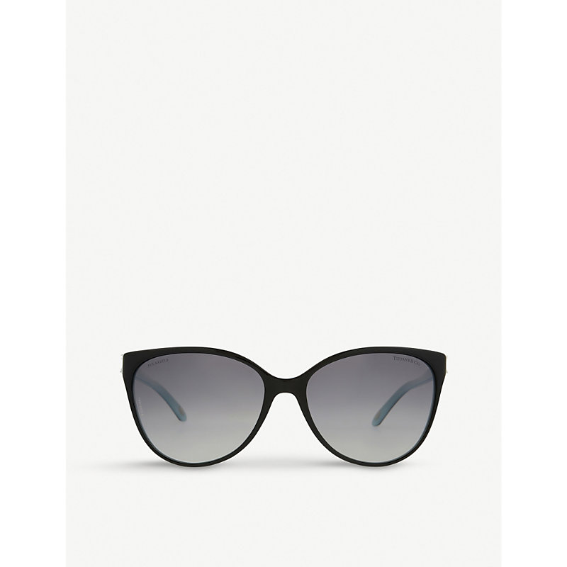 Tiffany & Co Unisex Black/blue Tf4089b Aria Concerto Cat Eye-frame Sunglasses