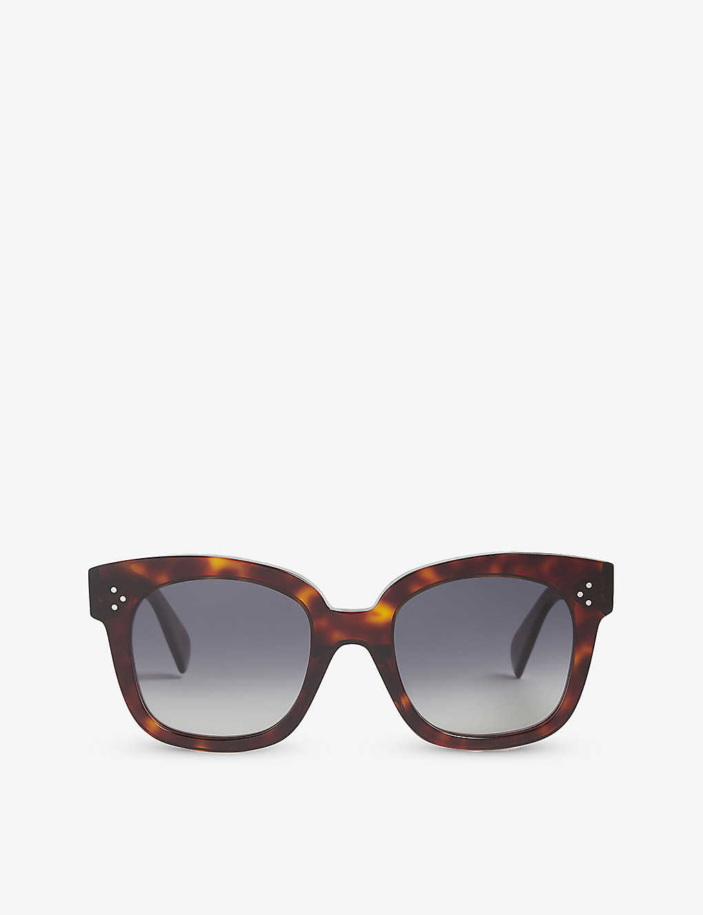 Celine Square Frame Sunglasses In Brown