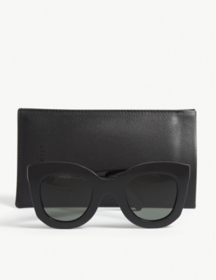 Shop Celine Women's Black Cl4005in Sunglasses