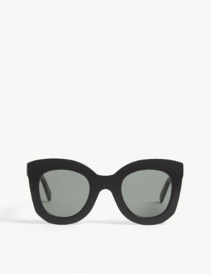 Shop Celine Womens Black Cl4005in Sunglasses
