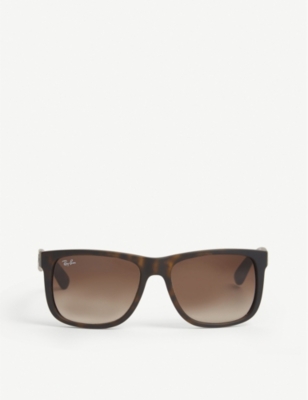 Ray Ban Rb4165 Justin Tortoiseshell Wayfarer Sunglasses In Brown