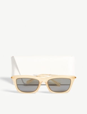 Michael Kors Mk2087u Stowe Rectangle-frame Sunglasses In Yellow