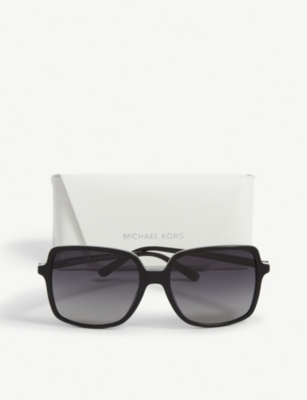 Michael Kors Womens Black Mk2196u Jasper Square-frame Acetate Sunglasses In Black