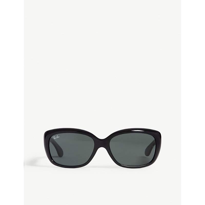 Ray Ban Rb4101 Jackie Ohh Rectangle-frame Sunglasses In Black