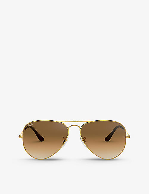 RAY-BAN: RB3546 phantos-frame metal sunglasses
