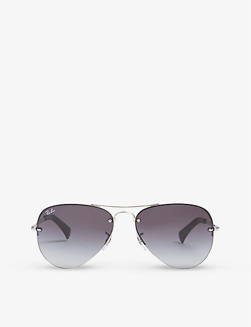 RAY-BAN: RB3449 pilot-frame sunglasses