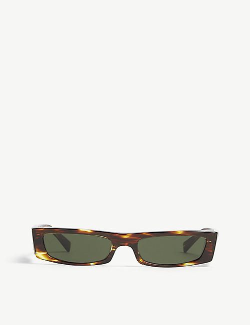 ALAIN MIKLI: Alain Mikli x Alexandre Vauthier A05039 Edwidge rectangle frame sunglasses