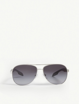 Prada Ps53p Pilot-frame Sunglasses In Black