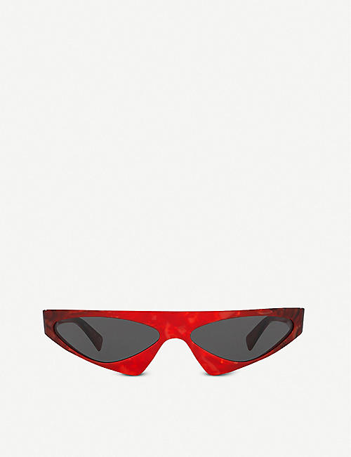 ALAIN MIKLI: Alain Mikli x Alexandre Vaulthier Josseline angular-framed acetate sunglasses