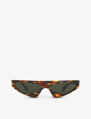 ALAIN MIKLI: Alain Mikli x Alexandre Vauthier A05044 Josseline irregular-frame sunglasses