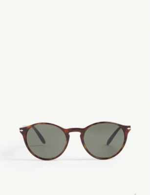 PERSOL: PO3092 phantos-frame Havana sunglasses