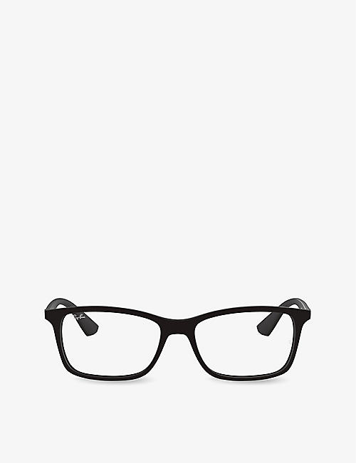 RAY-BAN: RB7047 square-frame acetate optical glasses