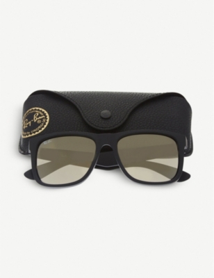 Ray Ban Ray-ban Mens 622 Justin Rectangular Sunglasses In 622/5ablack