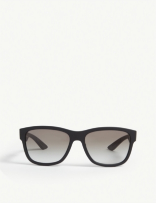 Prada Ps03q Square-frame Sunglasses In Black