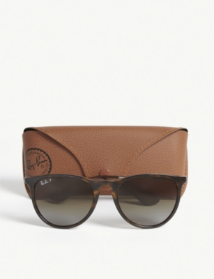 RAY-BAN: RB4171 tortoise shell aviator sunglasses